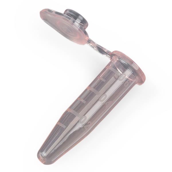 Globe Scientific 0.5 mL with Microcentrifuge Tube, 0.5mL, Polypropylene, Attached Snap Cap, Graduated, Red, Certified Rnase, Dnase and Pyrogen Free, 500/Stand Up Zip Lock Bag - 111554R - 500 Each