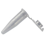 Globe Scientific Microcentrifuge Tube, 1.5mL, Polypropylene, Attached Locking Snap Cap, Graduated, Natural, Lot Certified Rnase, Dnase, Pyrogen, Atp and Human Dna Free - 111562LK - 500 Each