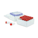 Globe Scientific Diamond with Screw Midi Centrifuge Tube, Sterile, 5 mL, Red Cap - 111580RS - 500 Each
