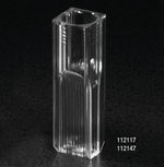 Globe Scientific 112147 Semi-Micro Cuvette with 2 Clear Sides, 2.5 mL, UV Grade Polymethylmethacrylate (PMMA), 100 per Tray, 5 Trays / Unit - MDL-DLS112147 - 500 Each
