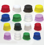 Globe Scientific 13mm with Two Thumb Tabs 13 mm Polyethylene Snap Cap for Test Tube, Natural, 1,000 per Bag - 113146C - 1000 Each