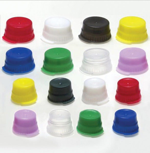 Globe Scientific with Single Thumb Tab Polyethylene Snap Cap for Glass and Evacuated Tubes, 16 mm, Blue - 113148B - 1000 Each