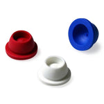 Globe Scientific Pierceable Stoppers Cap, Plug, 16mm, Santoprene, for Vacuum and Test Tubes, Blue, 1000 per Pack - 113151B - 1000 Each