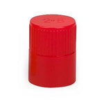Globe Scientific Diamond Culture Tube Cap for 13mm Glass Culture Tubes, Polypropylene, Red, 100 per Bag, 10 Bags / Carton - 118150R - 100 Each