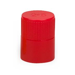 Globe Scientific Diamond Culture Tube Cap for 13mm Glass Culture Tubes, Polypropylene, Red, 100 per Bag, 10 Bags / Carton - 118150R - 100 Each