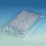 Globe Scientific Flat-Bottom Microtest Plate, 96-Well, Flat Bottom, Polystyrene, Sterile, Individually Wrapped - 120338 - 50 Each