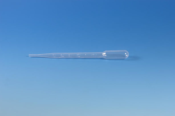 Globe Scientific 7ml Strl Large Graduated Pipet 135030 Transfer Pipette, 7 mL, 3.2 mL Bulb, Nonsterile - MDL-DLS135030 - 5000 Each