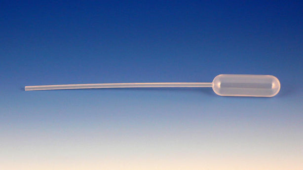 Globe Scientific Narrow-Stem Pipettes Transfer Pipet, 4.5mL, Narrow Stem, Long, 155mm, 500/Dispenser Box - 136030-500 - 500 Each