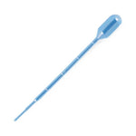Globe Scientific Transfer Pipette, 3.0mL, Small Bulb, Graduated to 1mL, 140mm, Sterile, 20 per Bag, 20 Bags / Case - DLS137035S20