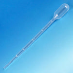 Globe Scientific Transfer Pipette with Small Bulb, Graduated to 1 mL, 3 mL, 140 mm - DLS137035Z