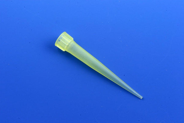Globe Scientific Routine Eppendorf Style Pipette Tip, Yellow, 1 - 200 uL - 151143 - 1000 Each
