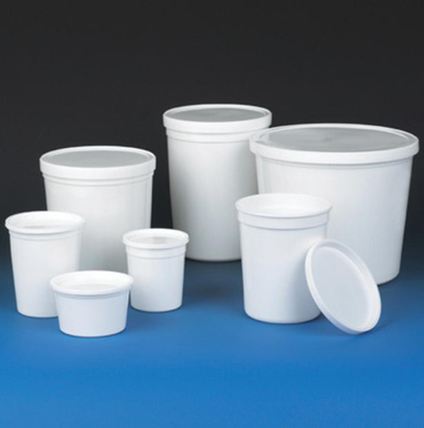 GLOBE SCIENTIFIC INC Multipurpose HDPE Containers with Snap Lids 271016W 100 Each - MDL-DLS271016W