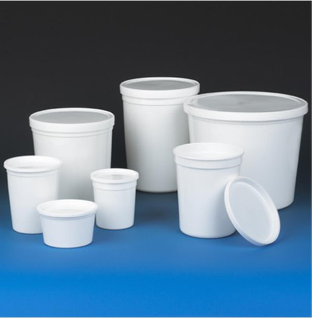 GLOBE SCIENTIFIC INC Multipurpose HDPE Containers with Snap Lids 271172W 1 Each - MDL-DLS271172WH