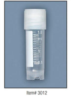 Globe Scientific Cryo Vials CyroClear Self-Standing Round-Bottom Cryogenic Tube, Sterile, External Threads, Graduated, 2.0 mL - 3012 - 500 Each