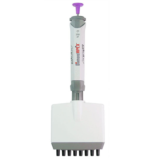 Globe Scientific Inc Diamond APEX 8-/12-Channel Adjustable Pipettes 3354-10 - 1.0 Each