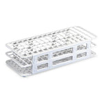 Globe Scientific Test 90-Place White Polypropylene 12/13mm Tube Rack - DLS456403 - 1 Each