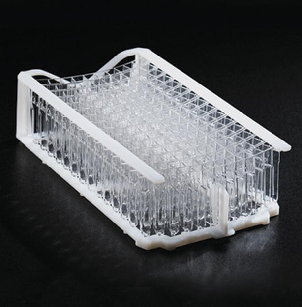 Globe Scientific 5123 Racked Cuvette for Cobas Mira, Mira S, Mira Plus and Horiba ABX changer Analyzers, 15/Rack - MDL-DLS5123 - 450 Each