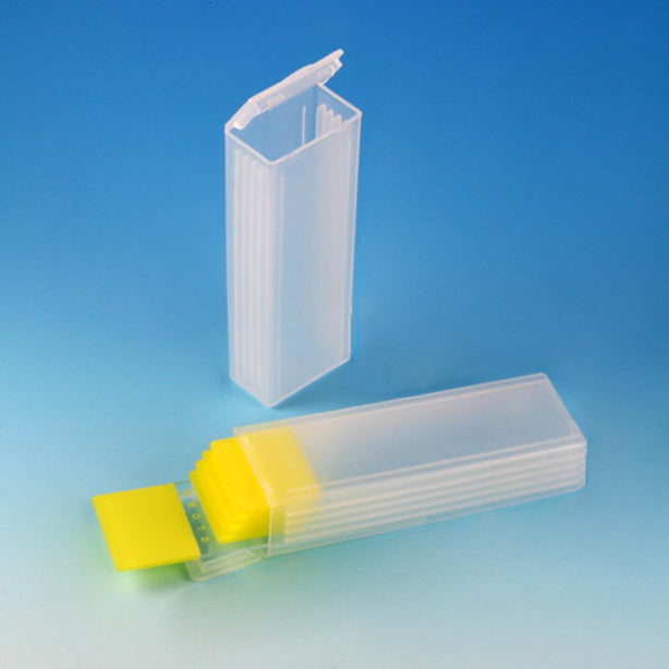 Globe Scientific PP Plastic Lids 513062 Polypropylene, Slide Mailer with Flip Top for 5 Slides, Natural, 100 per Pack, 10 Packs / Case - MDL-DLS513062 - 1000 Each
