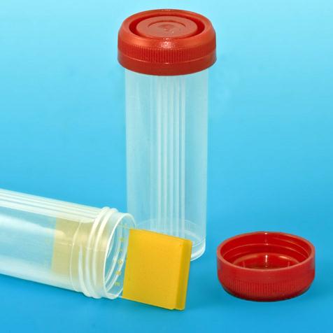Globe Scientific with Screwcap Slide Mailer, Polypropylene, Red Screw Cap, for 4 Slides - 513068 - 500 Each