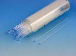 Globe Scientific Soda Lime Glass Micro-Hematocrit Capillary Tube with Blue Tip, Plain, 100 per Vial, 10 Vials / Unit - DLS51602