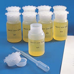 Globe Scientific (Extra Flexible Bottle with Screw Cap, Wide Mouth, Round, Graduated, LDPE (Cap PP), 100mL - 600409 - 100 Each