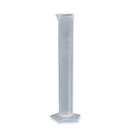 Globe Scientific PP Graduated Cylinder, Polypropylene, Molded Graduations, 25mL - 601077-1 - 1 Each