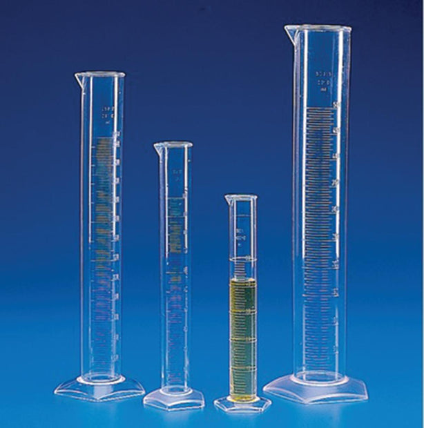 Globe Scientific Molded Graduated Cylinder, Polymethylpentene, 100 mL, 30 per Case - 601573 - 30 Each