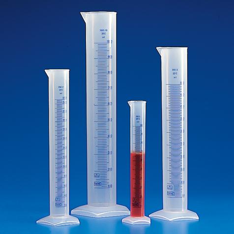 Globe Scientific Printed Graduated Cylinder, Polypropylene, 1,000 mL, Each - 602566 - 1 Each