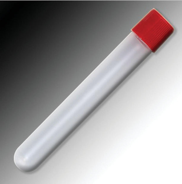 Polypropylene Sample Tube with External Threads and Round Bottom, 4 mL, PP Non-Graduated - 6034 - 1000 Each