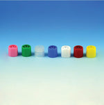 GLOBE SCIENTIFIC Screw Cap with Silicone Washer for Sample Tube with External Threads, Clear - 6137 - 1000 Each