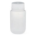 Globe Scientific Clear Diamond RealSeal Wide Mouth Round Polypropylene Bottle with Polypropylene Cap, 125 mL - 7000125 - 72 Each