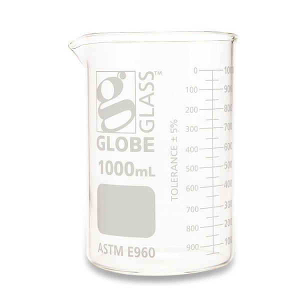 GLOBE SCIENTIFIC INC Globe Griffin-Style Glass Beakers 8011000 24 Each-MDL-DLS8011000