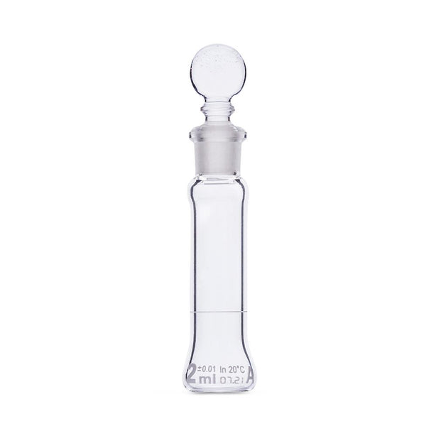 GLOBE SCIENTIFIC GLS by GlobeSci 2 mL Volumetric Flask, Glass, Class A, 6 per Box - 8200002 - 12 Each