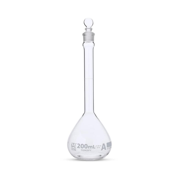 GLOBE SCIENTIFIC INC Class A GLS Volumetric Flask by GlobeSci 8200200-6 6 Each-MDL-DLS82002006