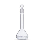 Globe Scientific Cls WM Gls byGlobeSci 50 mL Volumetric Flask, Glass, Class A, Wide Mouth, 6 per Box - 8230050-6 - 6 Each