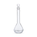 Globe Scientific Cls WM Gls byGlobeSci 100 mL Volumetric Flask, Glass, Class A, Wide Mouth, 6 per Box - 8230100-6 - 6 Each