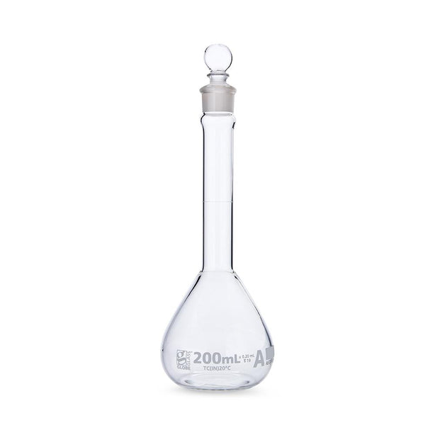 GLOBE SCIENTIFIC INC Cls A WM GLS Volumetric Flask byGlobeSci 8230200 12 Each - MDL-DLS8230200