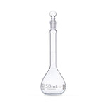 GLOBE SCIENTIFIC GLS by GlobeSci 50 mL Volumetric Flask, Glass, Class B, 6 per Box - 8250050-6 - 6 Each