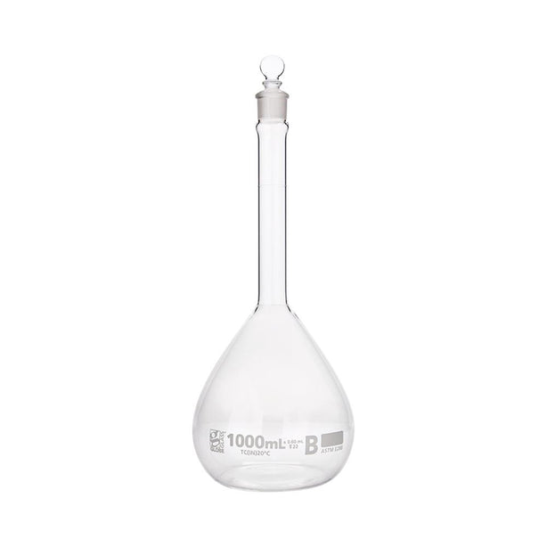 GLOBE SCIENTIFIC INC Class B GLS Volumetric Flask by GlobeSci 8251000 6 Each-MDL-DLS8251000