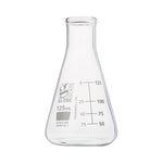 Globe Scientific Narrow-Mouth 125 mL Erlenmeyer Flask, Glass, Narrow Mouth, 12 per Box - 8400125 - 48 Each