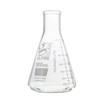 Globe Scientific Narrow-Mouth 300 mL Erlenmeyer Flask, Glass, Narrow Mouth, 12 per Box - 8400300 - 48 Each