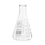 Globe Scientific Narrow-Mouth 500 mL Erlenmeyer Flask, Glass, Narrow Mouth, 6 per Box - 8400500-6 - 6 Each