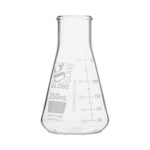 GLOBE SCIENTIFIC Wide-Mouth 250 mL Erlenmeyer Flask, Glass, Wide Mouth, 12 per Box - 8410250 - 48 Each