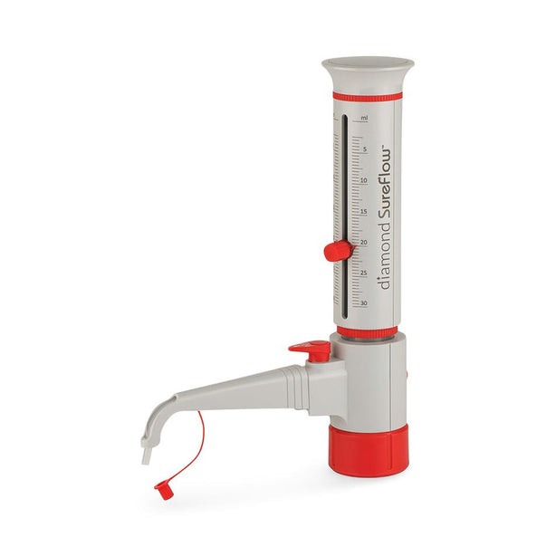 Globe Scientific Inc Diamond SureFlow Bottle Top Dispensers with Recirculation - DLSGBTDR30