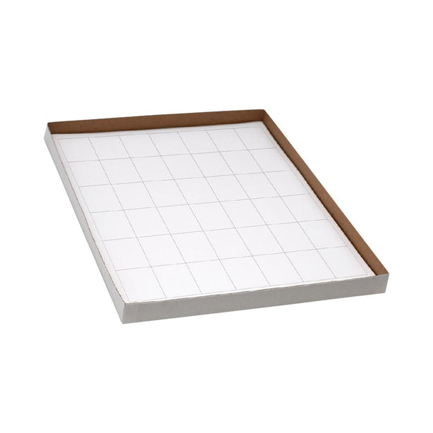 Globe Scientific Cryogenic byGlobeScientific Cryo Label Sheets, 28 x 44 mm, for Racks and Boxes, White, 20 Sheets, 42 Labels/Sheet - LCS-28X44W - 840 Each