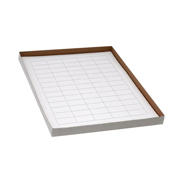 Globe Scientific Cryogenic byGlobeScientific Cryo Label Sheets, 38 x 19 mm, for General Use, White, 20 Sheets, 60 Labels/Sheet - LCS-38X19W - 1200 Each