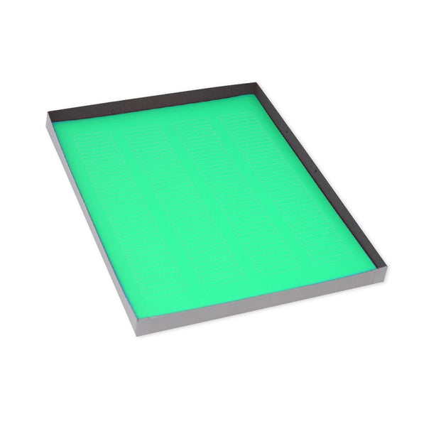 Globe Scientific Cryogenic byGlobeScientific Cryo Label Sheets, 38 x 6 mm, for Microplates, Green, 20 Sheets, 156 Labels/Sheet - LCS-38X6G - 3120 Each