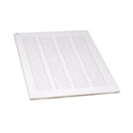 Globe Scientific Cryogenic byGlobeScientific Cryo Label Sheets, 38 x 6 mm, for Microplates, White, 20 Sheets, 156 Labels/Sheet - LCS-38X6W - 3120 Each