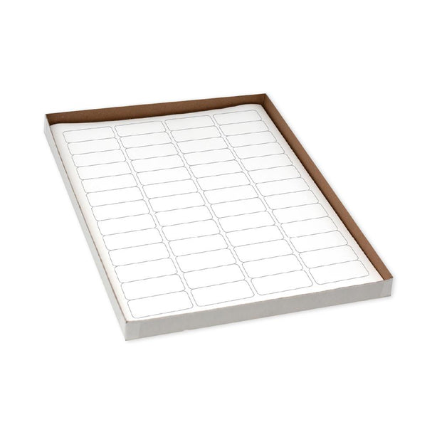 Globe Scientific Cryogenic byGlobeScientific Cryo Label Sheets, 43 x 19 mm, for Cryovials, White, 20 Sheets, 52 Labels/Sheet - LCS-43X19W - 1040 Each