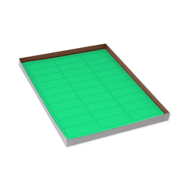 Globe Scientific Cryogenic byGlobeScientific Cryo Label Sheets, 67 x 25 mm, for Racks and Boxes, Green, 20 Sheets, 30 Labels/Sheet - LCS-67X25G - 600 Each